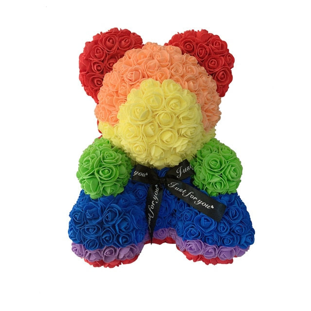 Rose Flower Teddy Bear