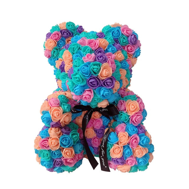 Rose Flower Teddy Bear