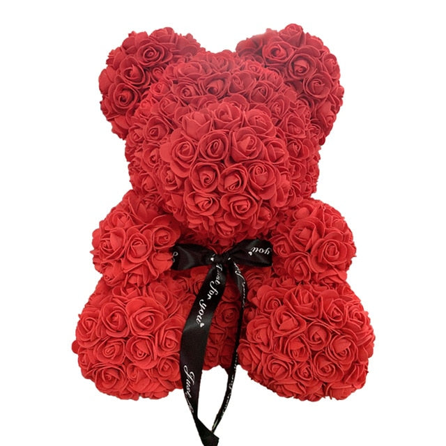 Rose Flower Teddy Bear