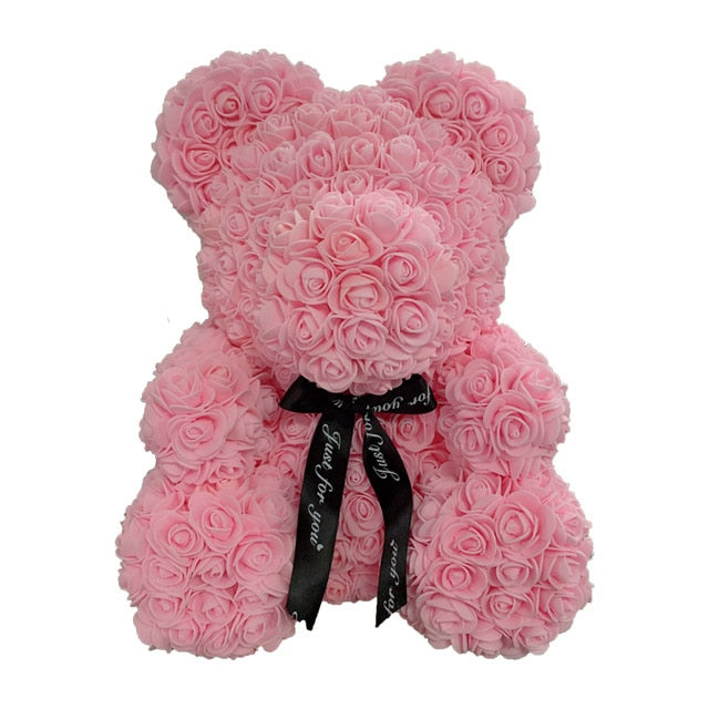 Rose Flower Teddy Bear