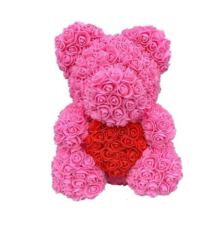 Rose Flower Teddy Bear