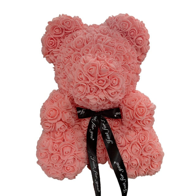 Rose Flower Teddy Bear