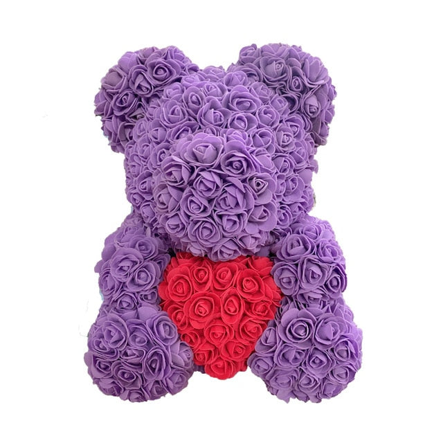 Rose Flower Teddy Bear